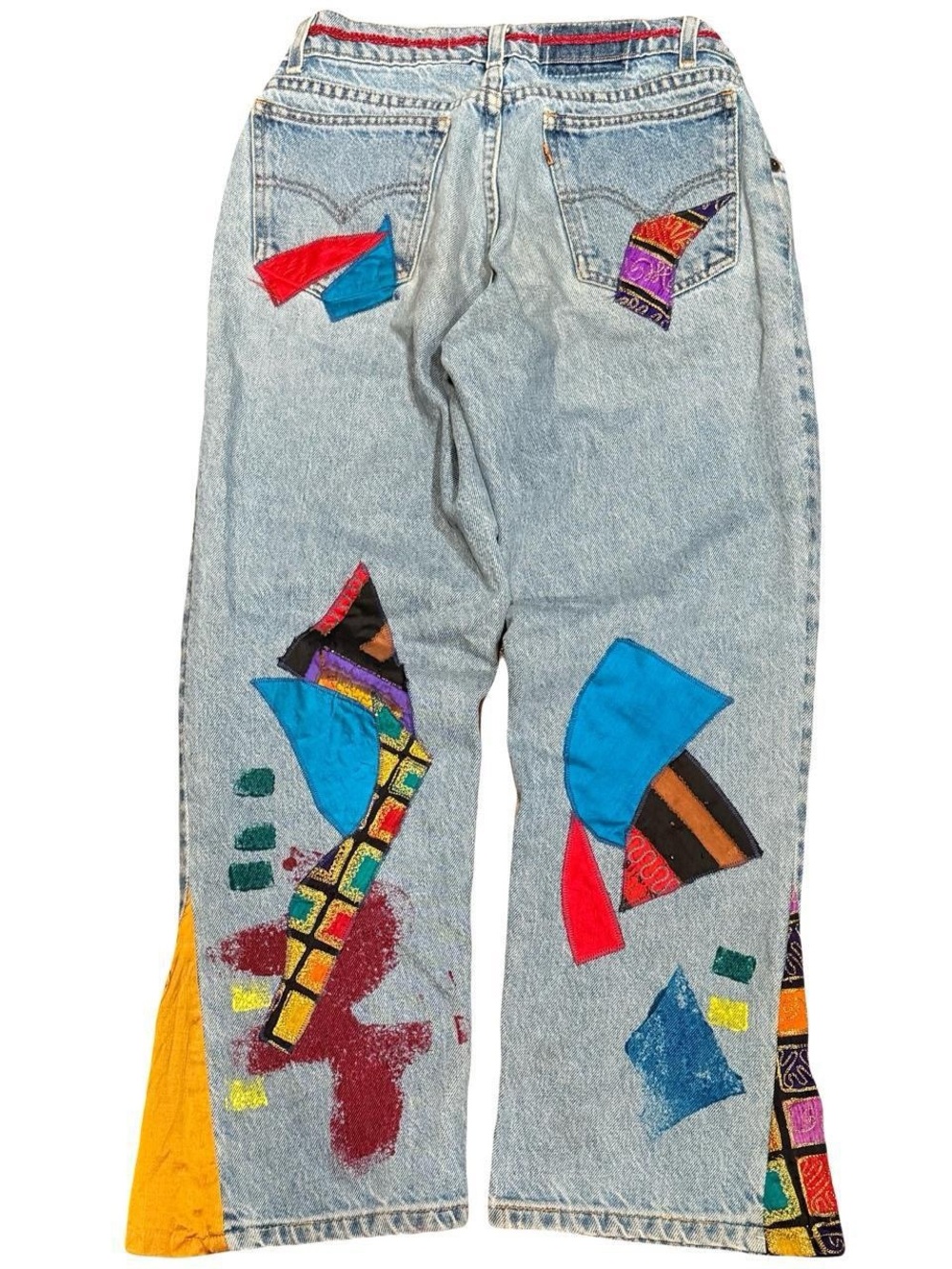 Vintage Levi's Orange Tab Patchwork Primma Donna Flared Jeans